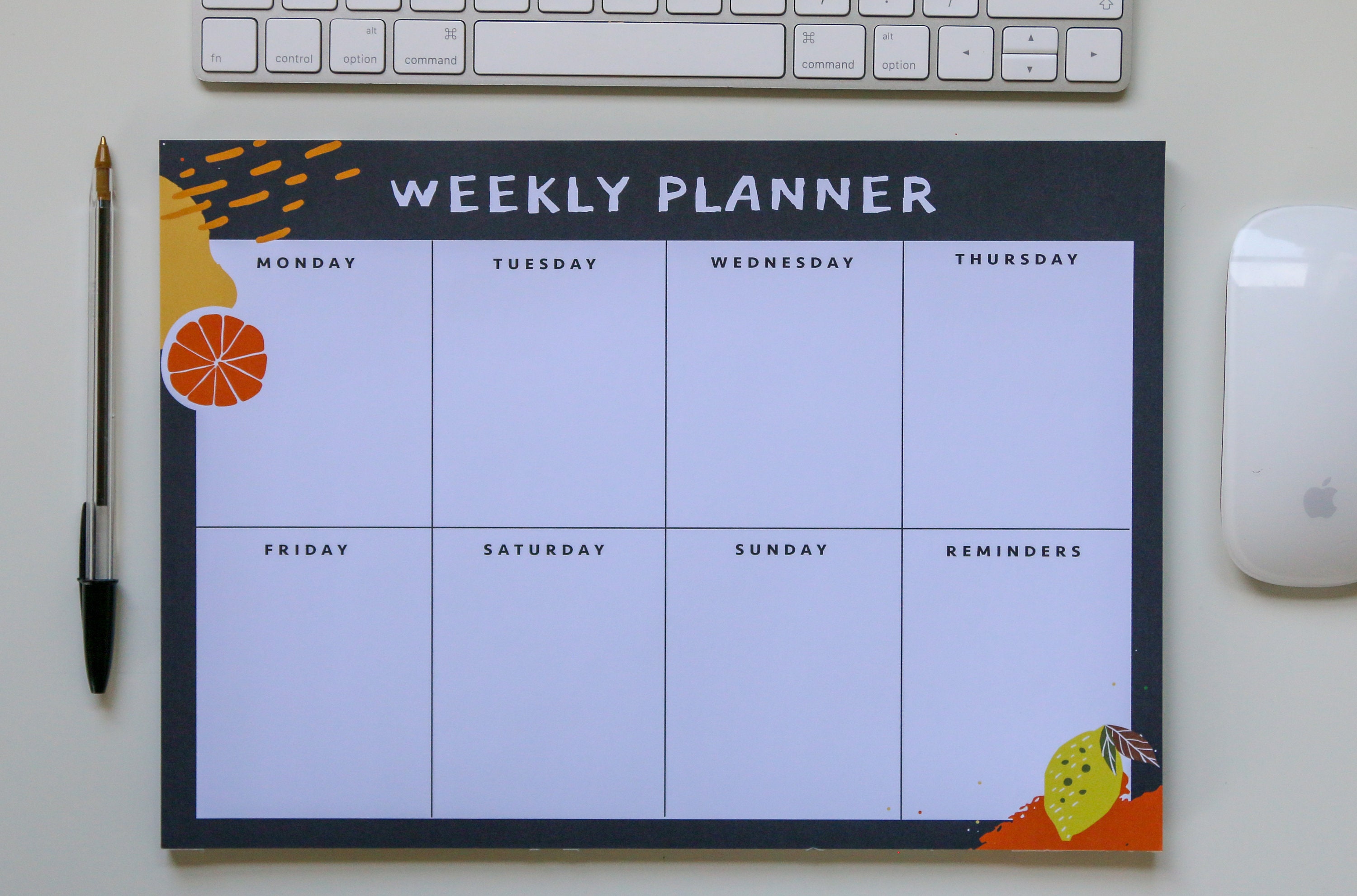 A4 Weekly Planner Desk Pad To Do List Motivation Goal Setting | Etsy