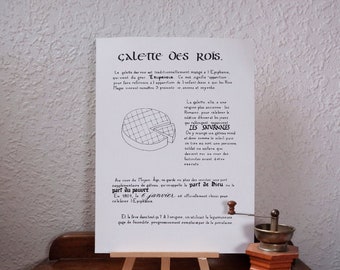 Affiche petite histoire de la Galette des Rois