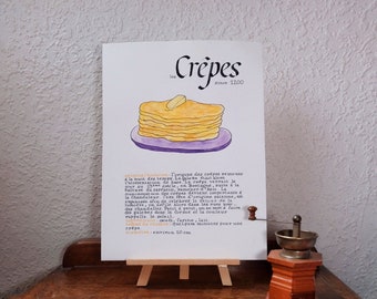Affiche - les Crêpes since 1200