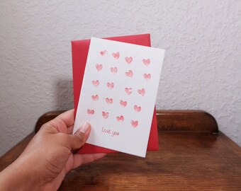"Love you" card