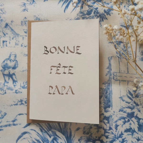 Carte "Bonne fête papa"