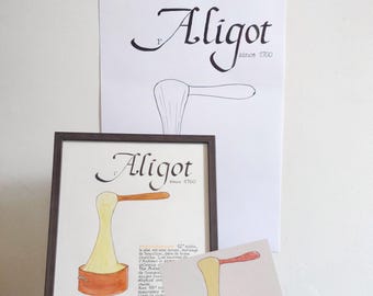 Aligot since 1700 - GOURMET poster & menu