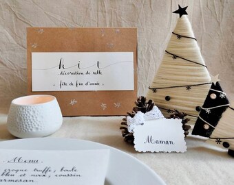 Kit • decoração de mesa personalizada • festas de fim de ano