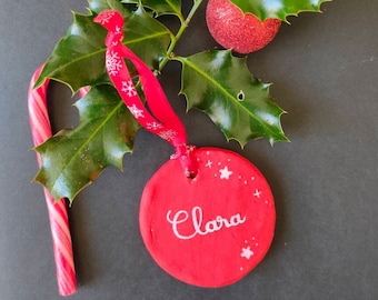 Decoração personalizada para árvore de Natal | 100% feito à mão
