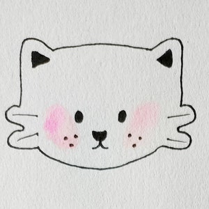 Cartão de feliz aniversário para crianças Chat