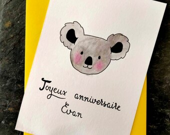 Carte "joyeux anniversaire" enfant