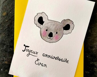 Carte anniversaire enfant