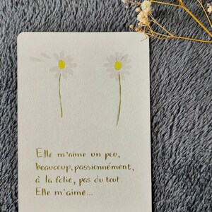 Carte "Il m'aime, un peu, beaucoup, ..." image 5