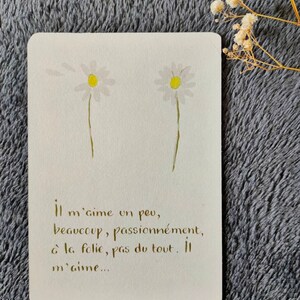 Carte "Il m'aime, un peu, beaucoup, ..." image 6