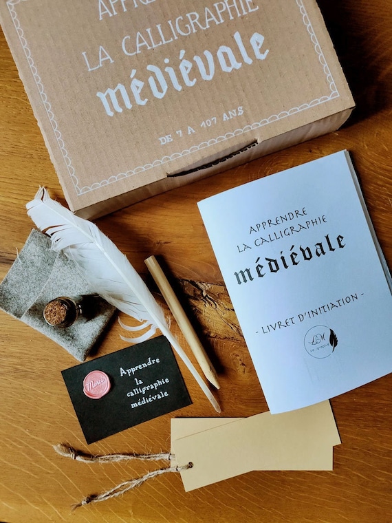 Apprendre la calligraphie médiévale, le kit - 3 écritures