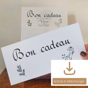 Gift voucher to personalize - to download
