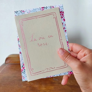 "Life in pink" card