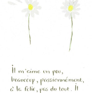 Carte "Il m'aime, un peu, beaucoup, ..." image 3