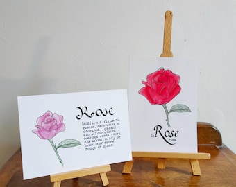 "Rose" card