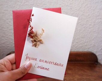 Personalized "Happy Birthday" card