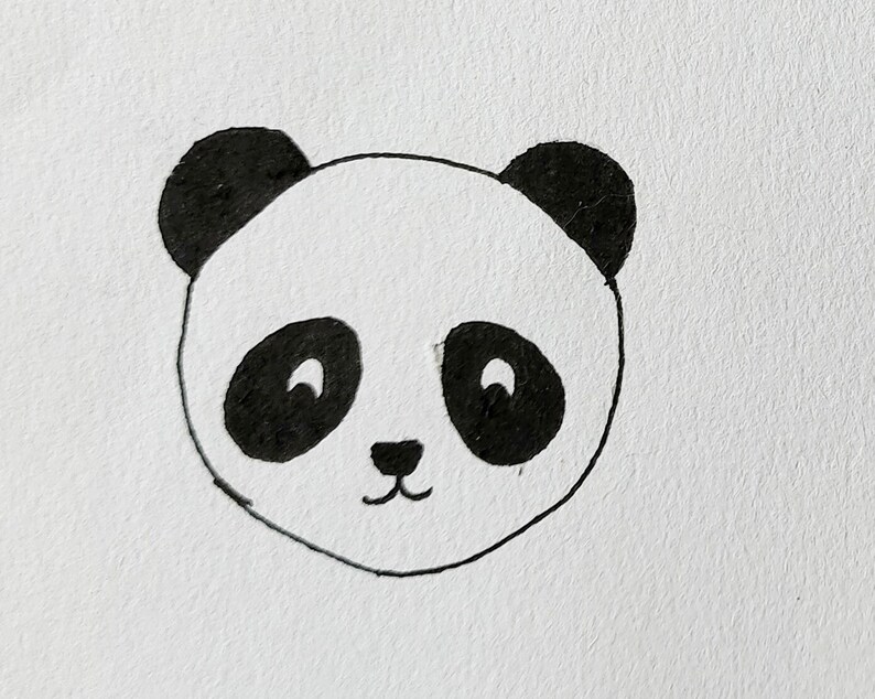 Cartão de feliz aniversário para crianças Panda