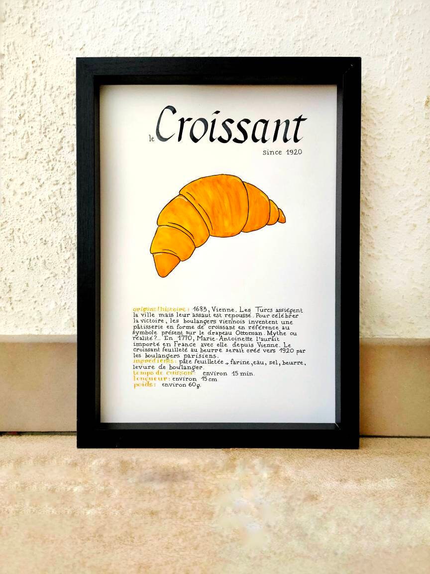 Affiche Gourmande - Le Croissant Since 1920