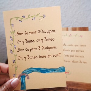 Carte comptine | inspiration Moyen Âge