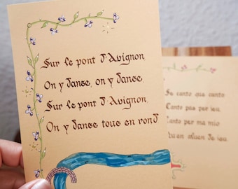 Nursery rhyme card | medieval inspiration