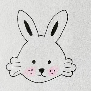 Cartão de feliz aniversário para crianças Lapin
