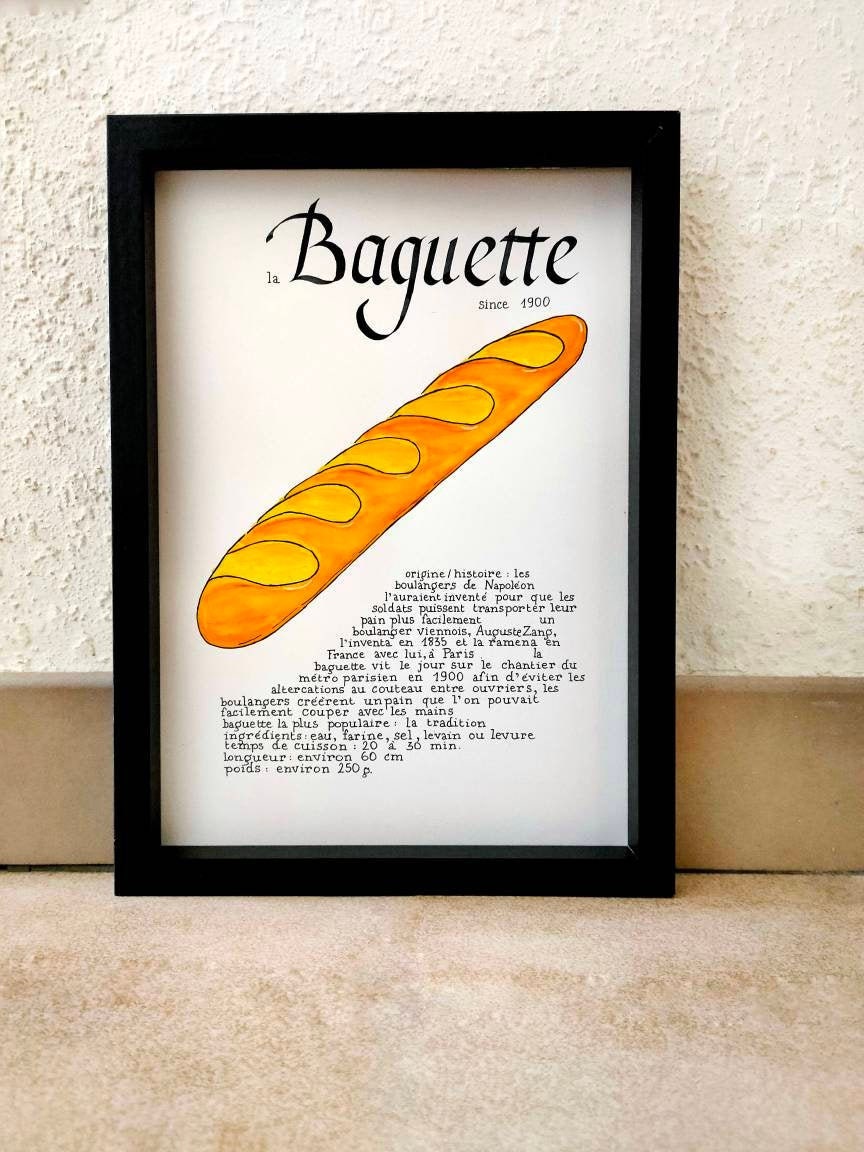 Affiche Gourmande - La Baguette Since 1900