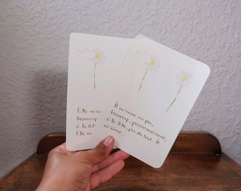 Card "He loves me, a little, a lot, ..."