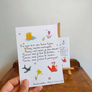 Spring Postcard - Swallows