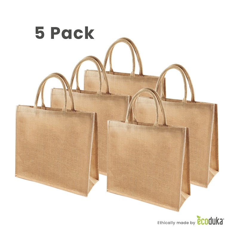 5 pack jute bag