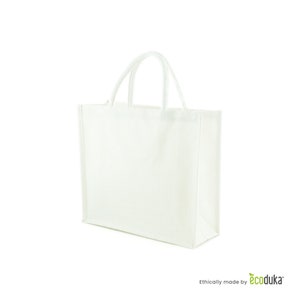 white jute bag