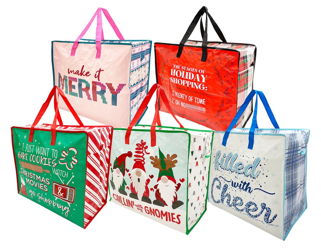Jumbo PP Woven Christmas Storage Bag Organise & Store Holiday