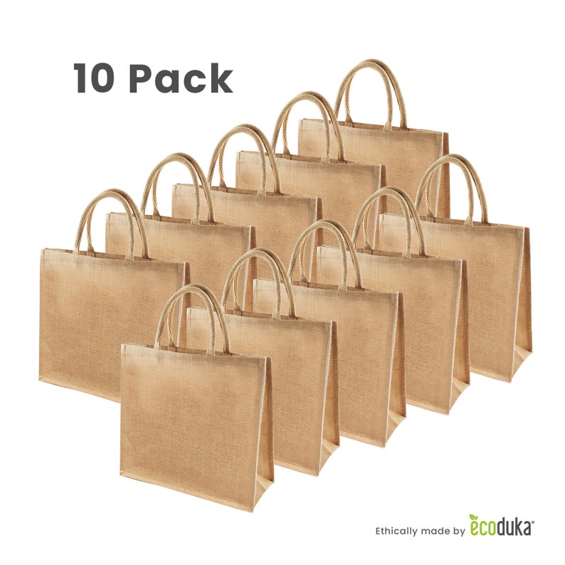 10 pack jute bag