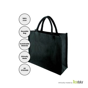black jute bag