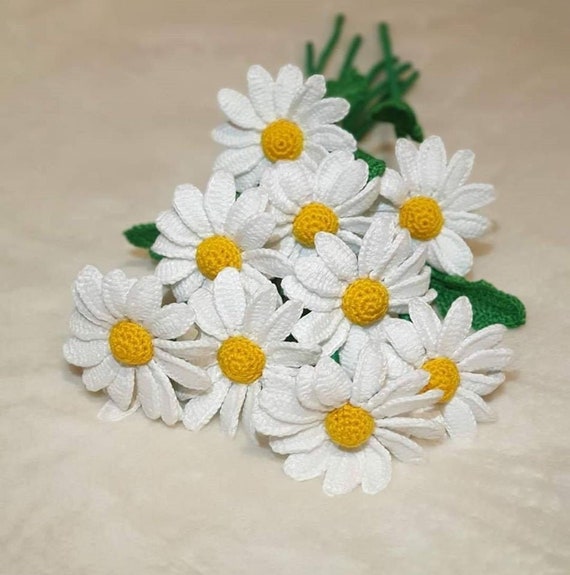 Crochet Daisy Pattern-crochet Flower Pattern-handmade by Niran