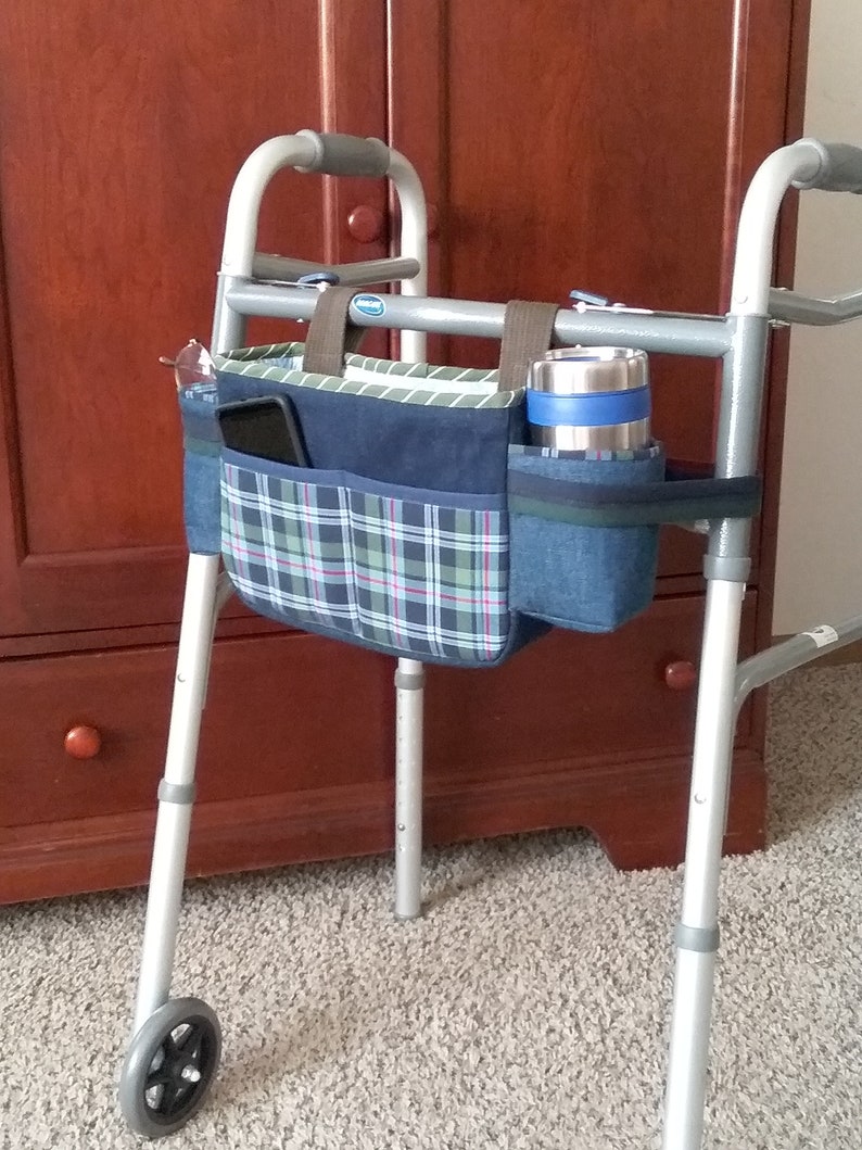 Walker Caddy Walker Bag Walker Organizer Mobility Etsy