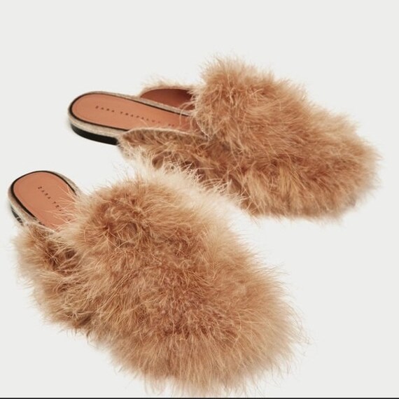 Zara Fur Shoes - Etsy
