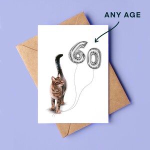 Tabby Cat 40th Birthday Card, Cute Cat Card, for a Special Daughter ...