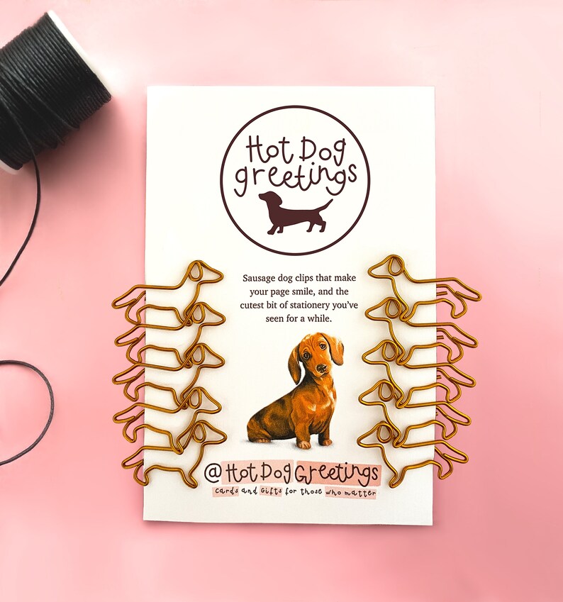 Sausage Dog Paper Clips 10 Paper Clips Dachshund Paper Etsy