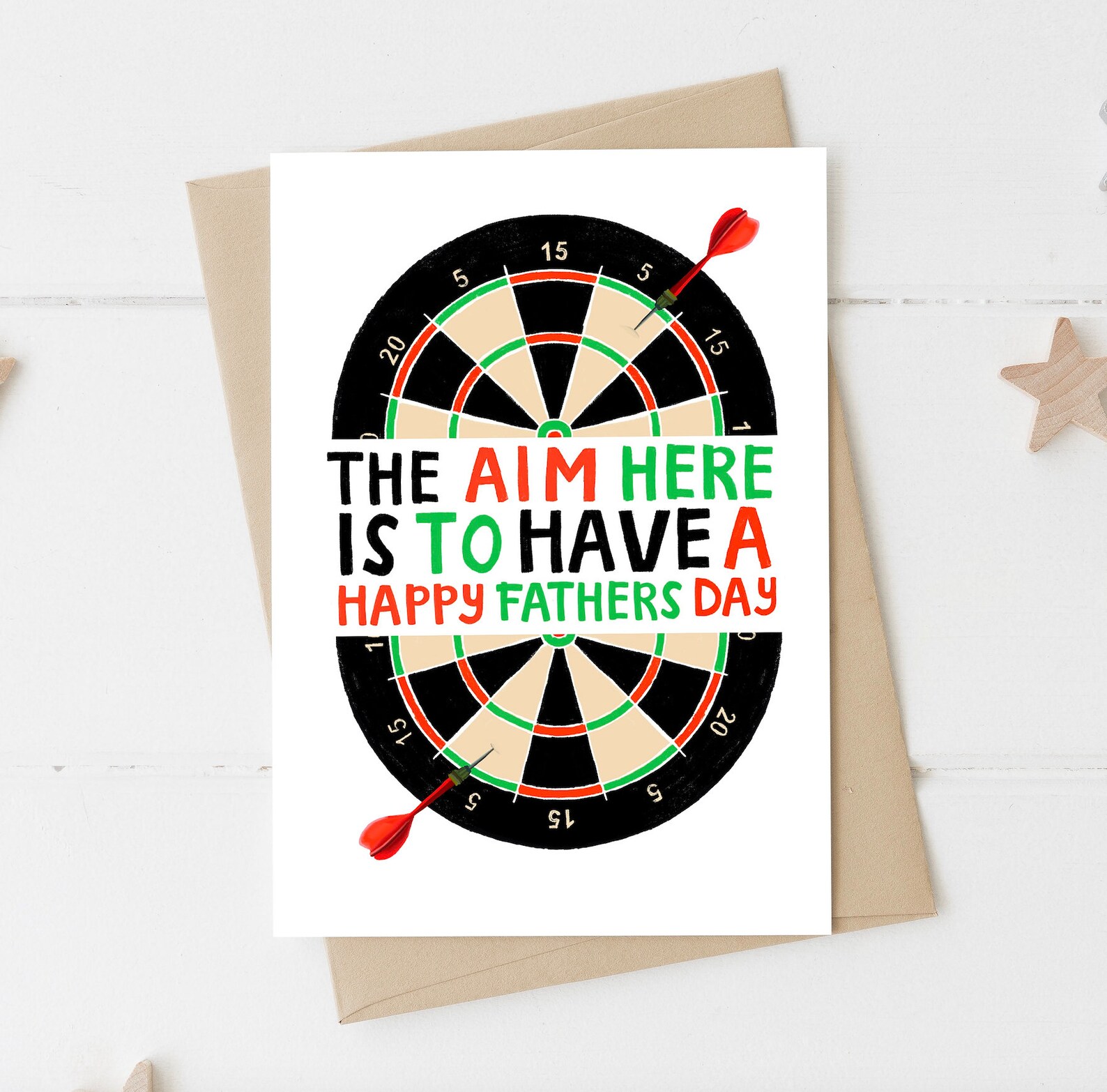 Darts fathers day card Funny fathers day card Card for dad Etsy