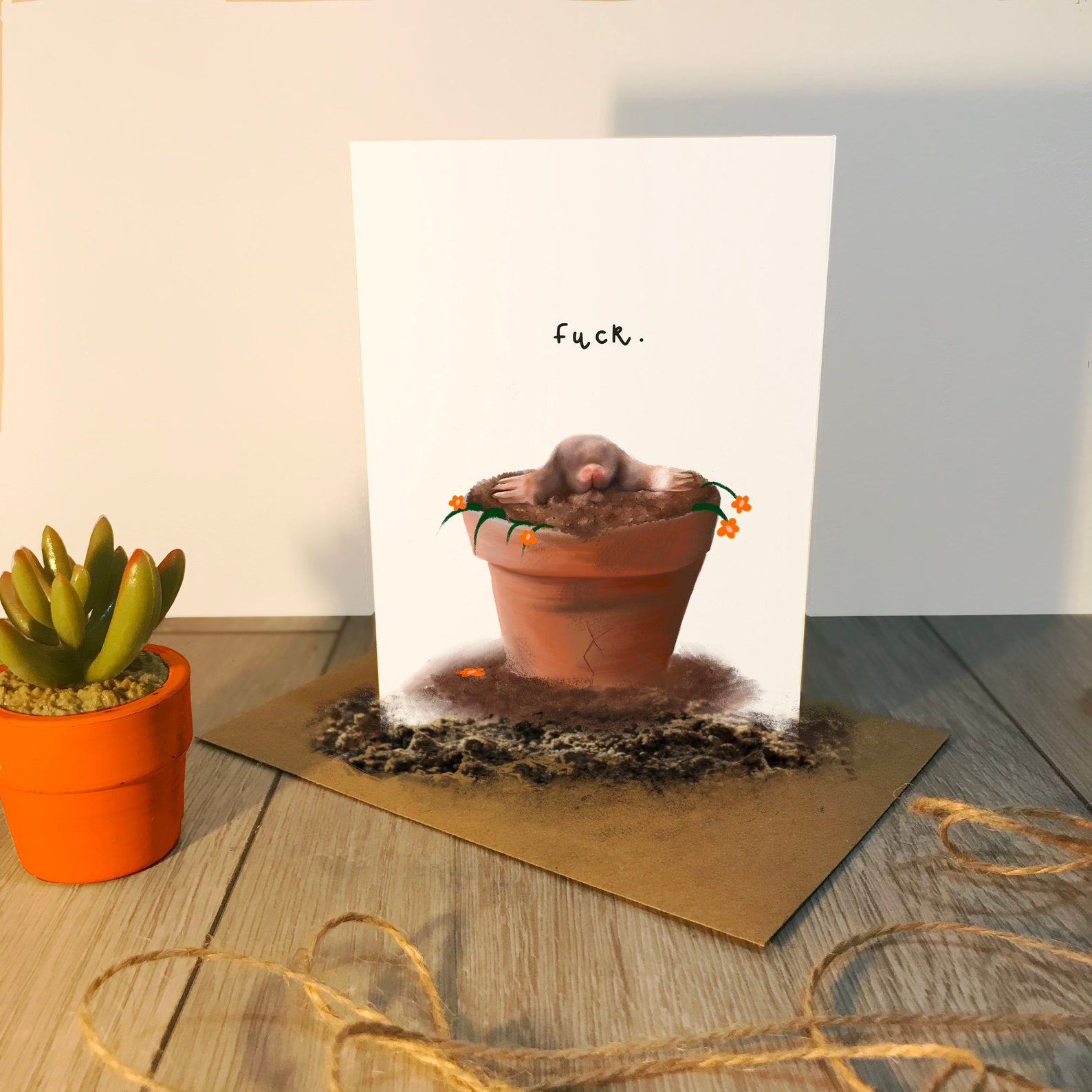 Funny Mole Card Unusual Card Rude Card Gifts For Him Etsy