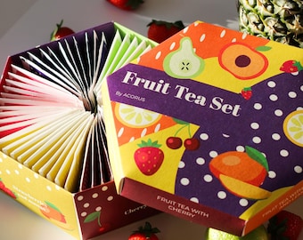 Luxury Fruit Tea Set: 60 Caffeine-Free Fruity Tea Bags