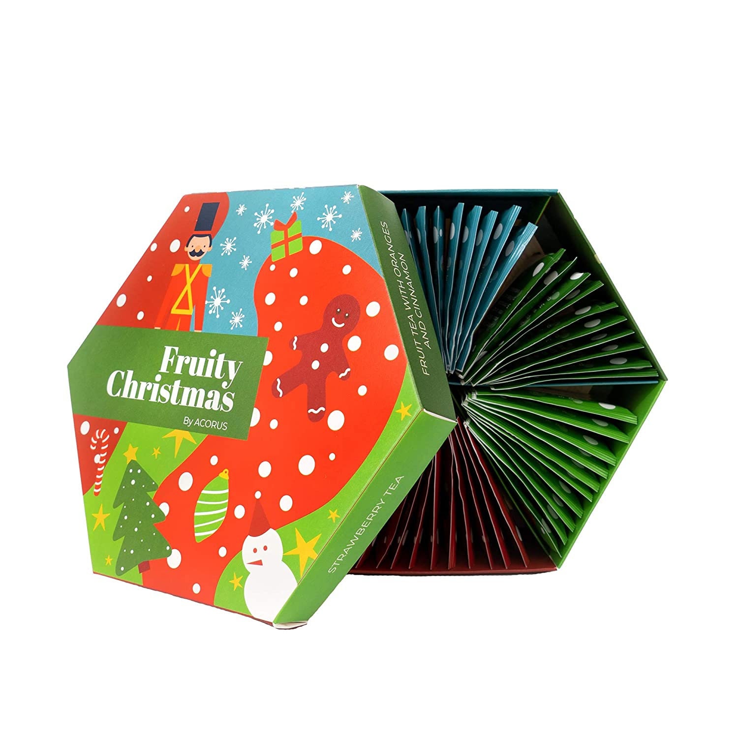 Fruity Christmas Tea Sampler: 6 Flavor Herbal Tea Gift Box - Etsy