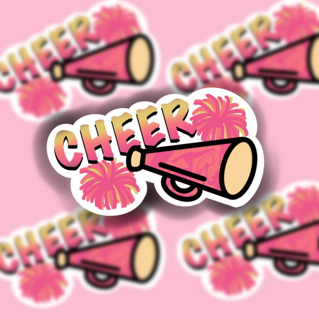 Cheer / Cheerleader Sticker, Tie Dye Sticker (regular or Mini ...