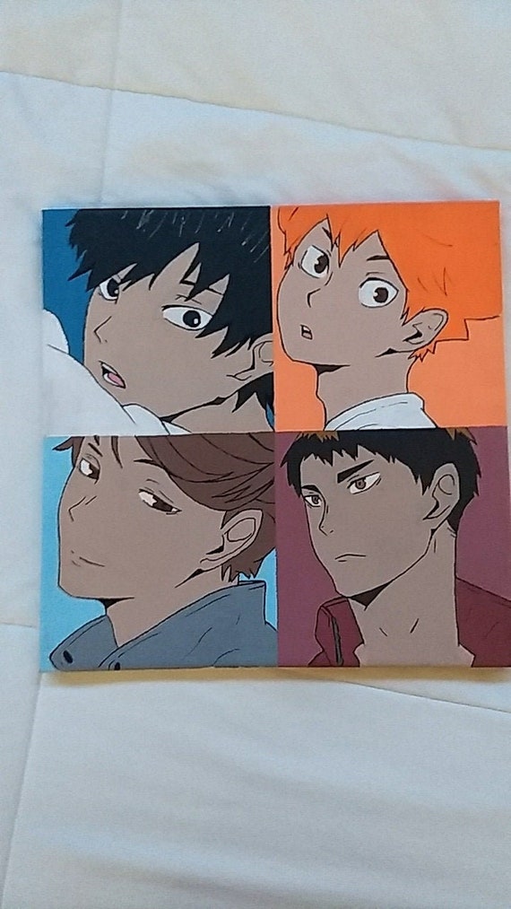 Featured image of post Haikyuu Canvas Paintings Haikyuu character responding to you wiping their kiss to see their reaction tags