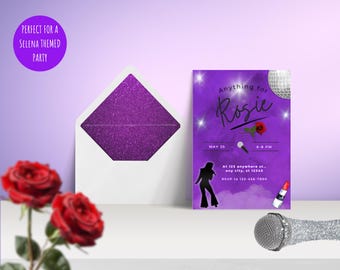 Editable Digital-Printable Selena Birthday party, selena printables, selena party decor, selena party favors, selena party