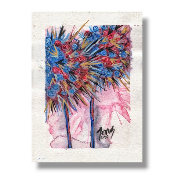 Phosphene Dandelion | Original Painting - Jevus Vougler