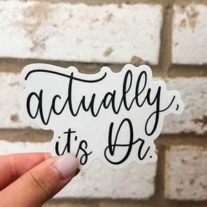 Actually, it's Doctor Decal | Waterproof | Car and Dishwasher Safe Decal