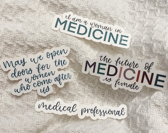 Medical Professional Sticker Pack, Doctor Sticker Pack, Nurse Sticker Pack, Med School Graduation Gift, Doctor Gift, Medical Stickers