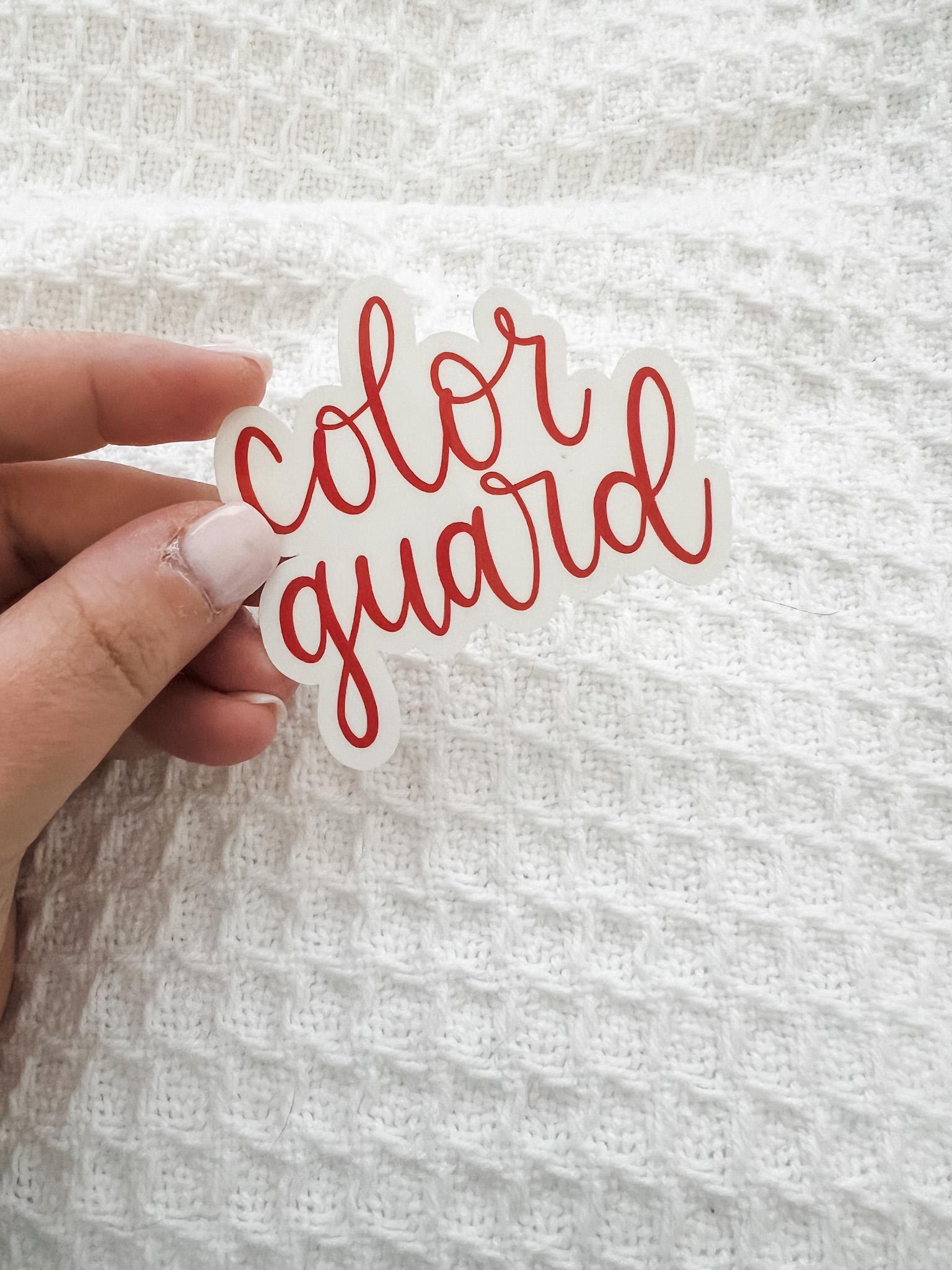 Color Guard Die-cut Sticker | Weatherproof With Permanent Adhesive - Etsy