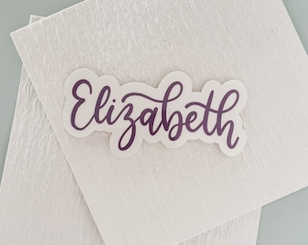 Custom Script Name Sticker | Weatherproof Personalized Name Sticker