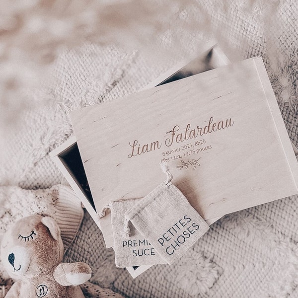 Wooden Keepsake Box, Personalized Baby Keepsake Box